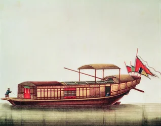 A Chinese sampan, Qianlong Period (1736-96)